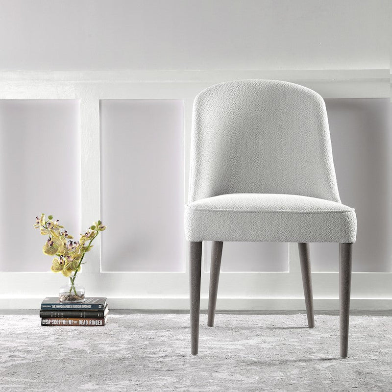 Uttermost Brie Armless Chair, White,Set Of 2