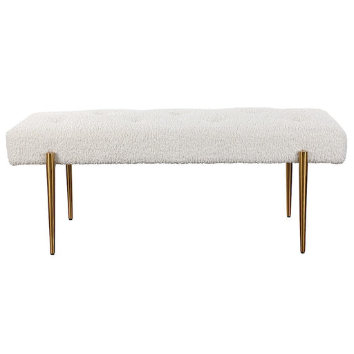 Uttermost Olivier White Bench - 23572