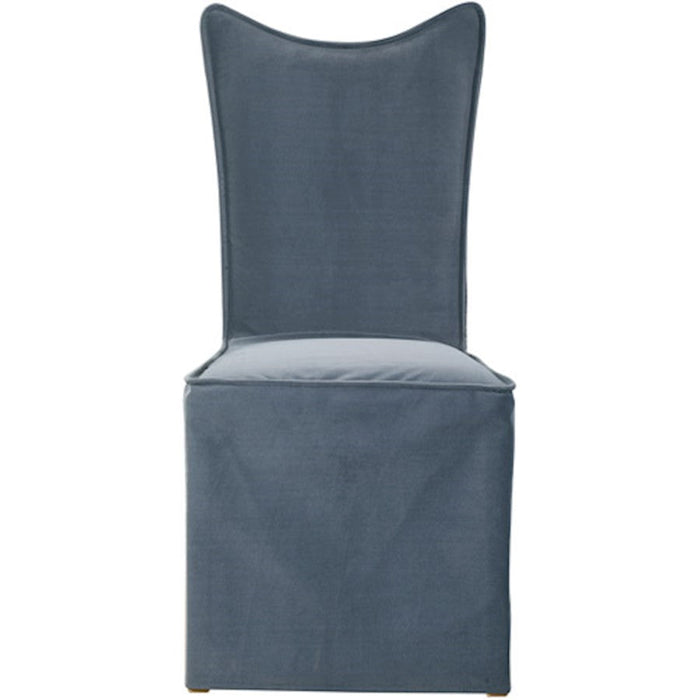 Uttermost Delroy Armless Chair in Gray, Set of 2 - 23577-2