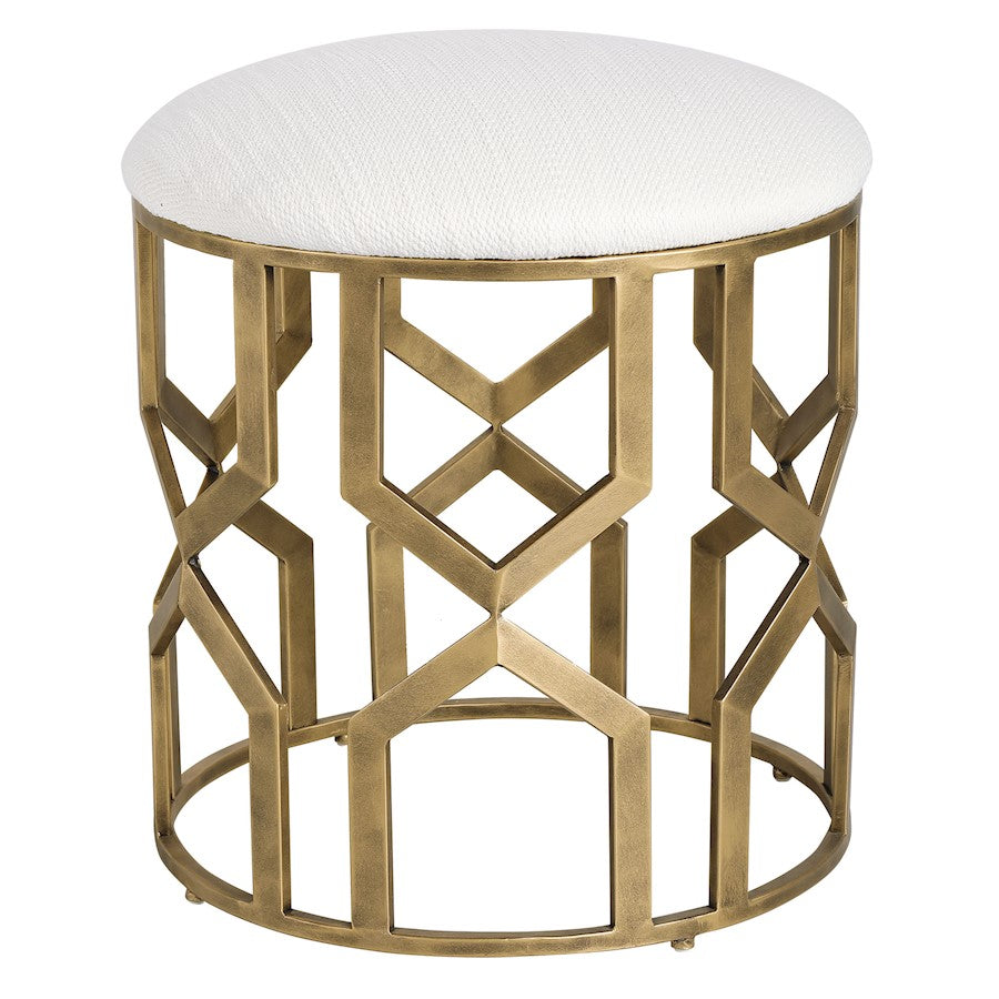 Uttermost Trellis Geometric Accent Stool - 23579