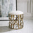 Uttermost Trellis Geometric Accent Stool