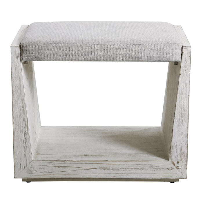 Uttermost Cabana White Small Bench - 23581