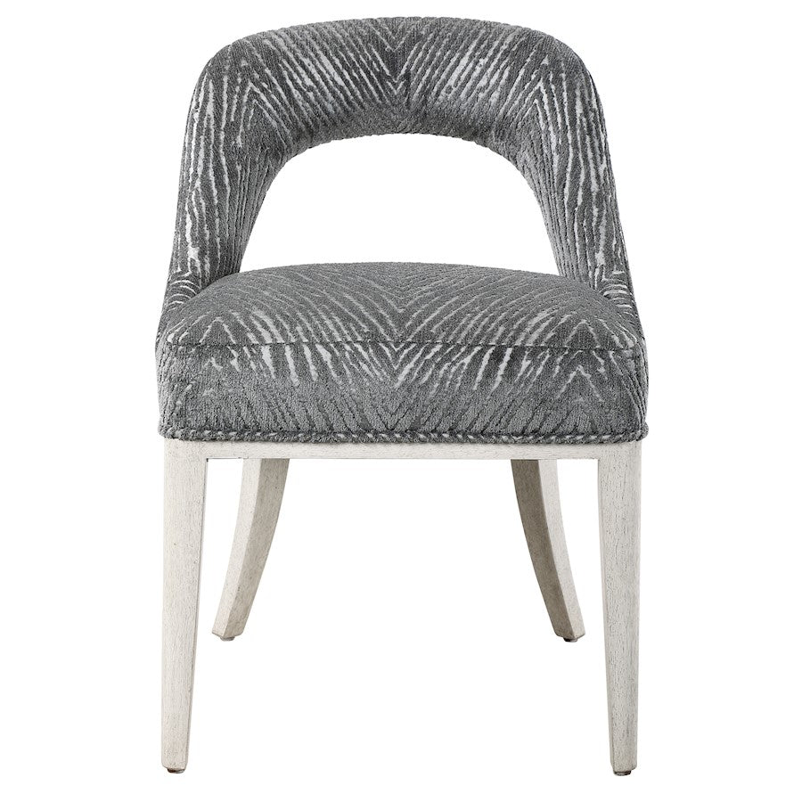 Uttermost Amalia Accent Chair, Set of 2, White/Light Grey - 23585-2