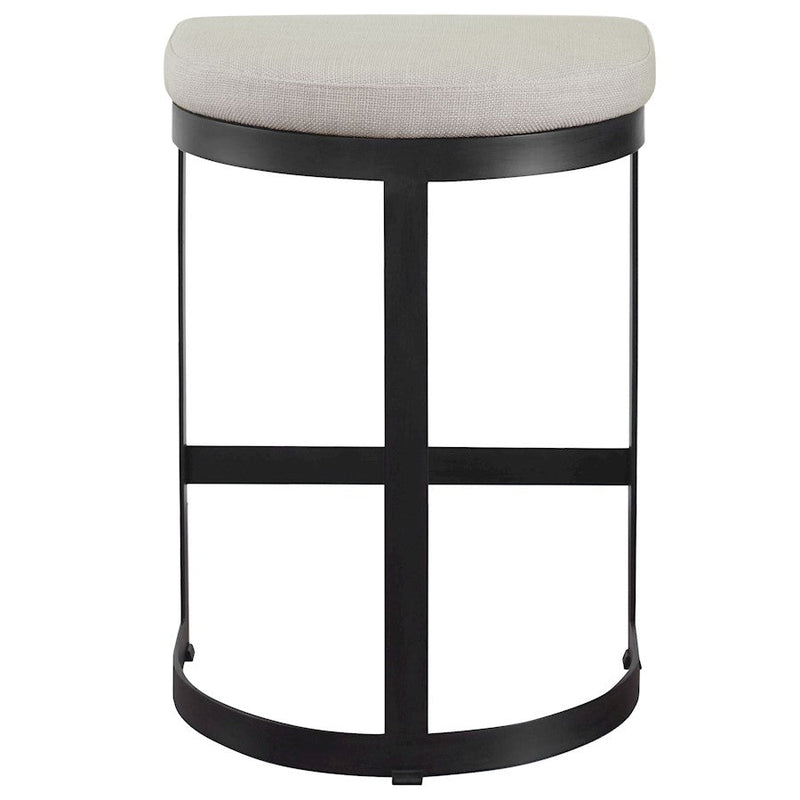 Uttermost Ivanna Black Iron Counter Stool - 23591