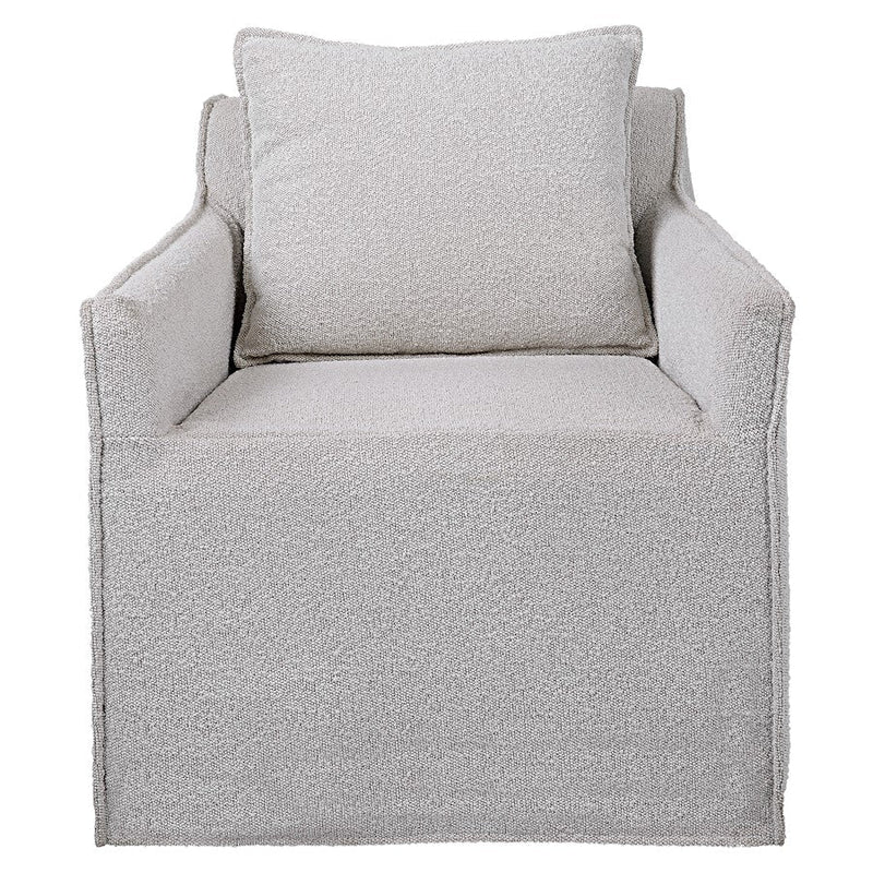 Uttermost Welland Gray Swivel Chair - 23658