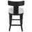 Uttermost Idris Modern Wood Counter Stool, Charcoal Black