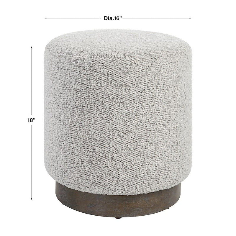 Uttermost Avila Light Gray Ottoman