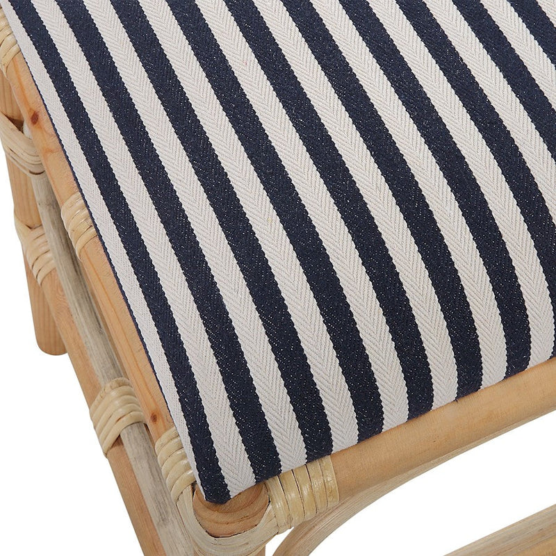 Uttermost Laguna Small Striped Bench, Natural