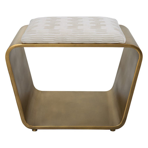 Uttermost Hoop Small Gold Bench - 23673