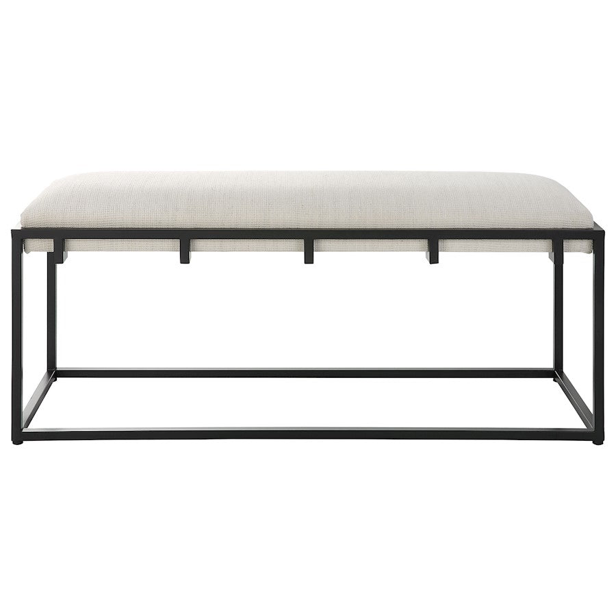 Uttermost Paradox Iron/Fabric Bench - 23674