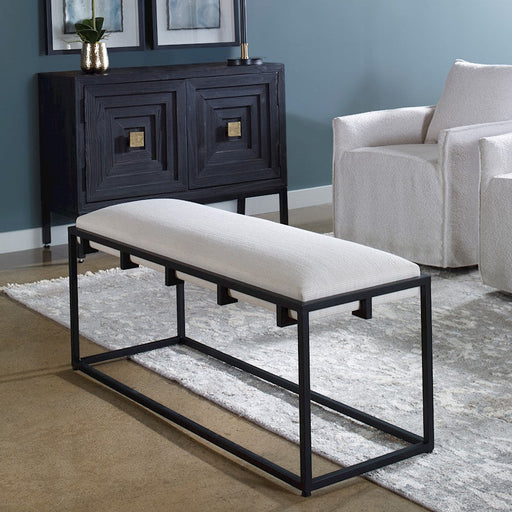Uttermost Paradox Iron/Fabric Bench
