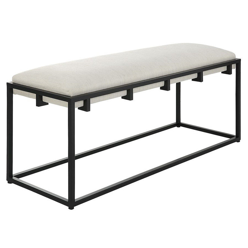 Uttermost Paradox Iron/Fabric Bench