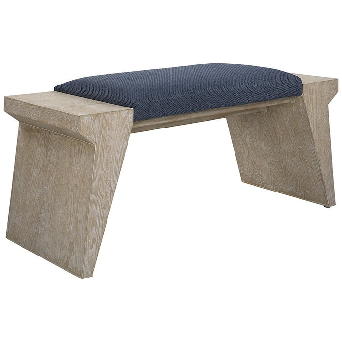 Uttermost Davenport Modern Coastal Bench