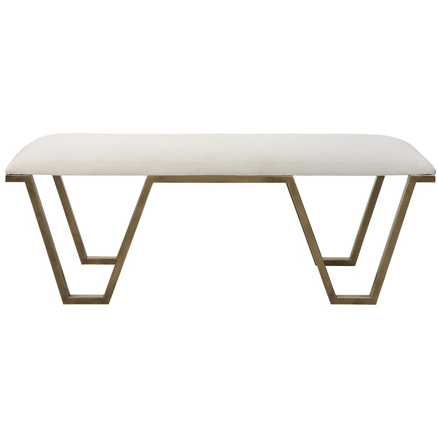 Uttermost Farrah Geometric Bench - 23676