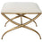 Uttermost Crossing Small Bench, White - 23677