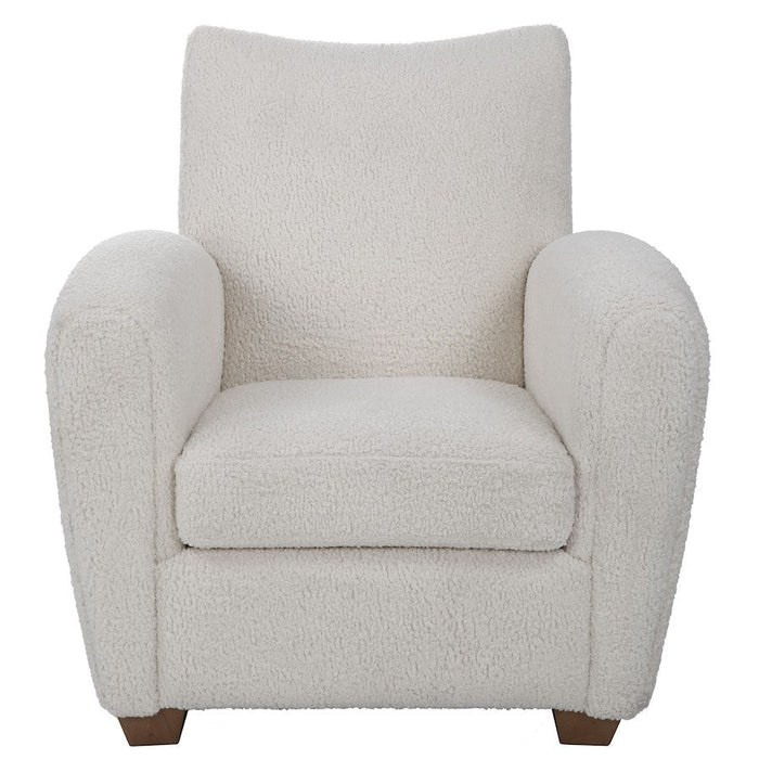 Uttermost Teddy Shearling Accent Chair, White - 23682