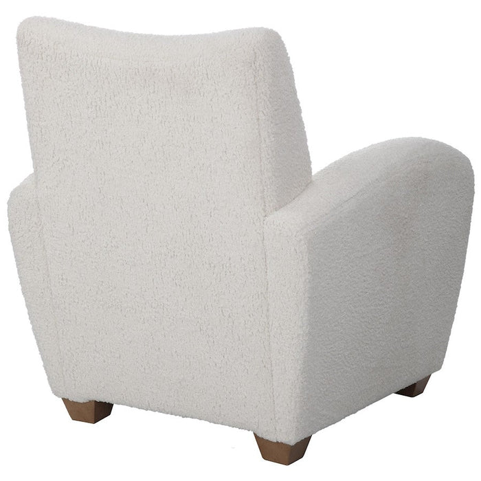 Uttermost Teddy Shearling Accent Chair, White