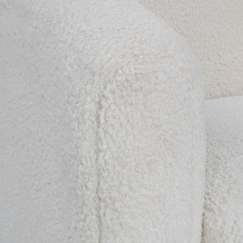 Uttermost Teddy Shearling Accent Chair, White