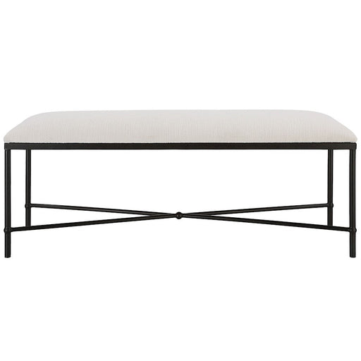 Uttermost Avenham Framed Bench, Black - 23688