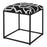 Uttermost Twists And Turns Fabric Accent Stool, Matte Black