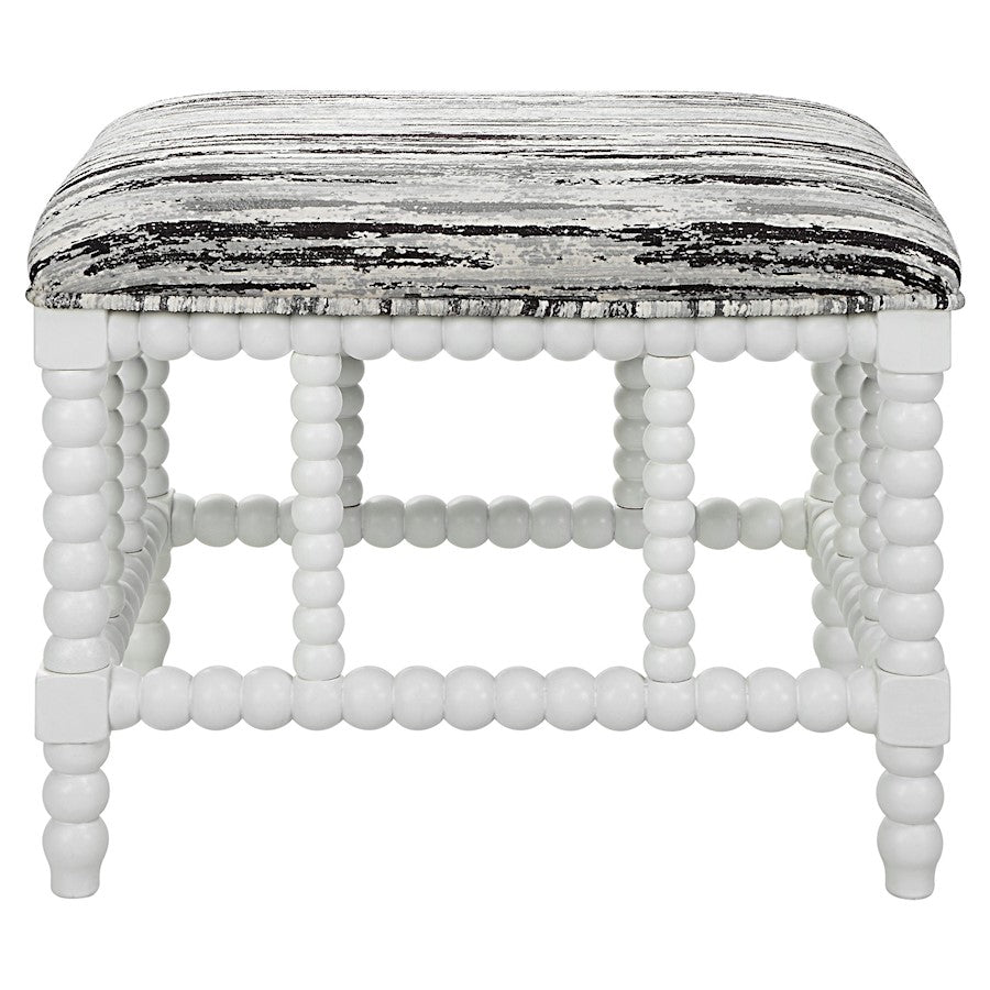 Uttermost Seminoe Upholstered Small Bench, White - 23692