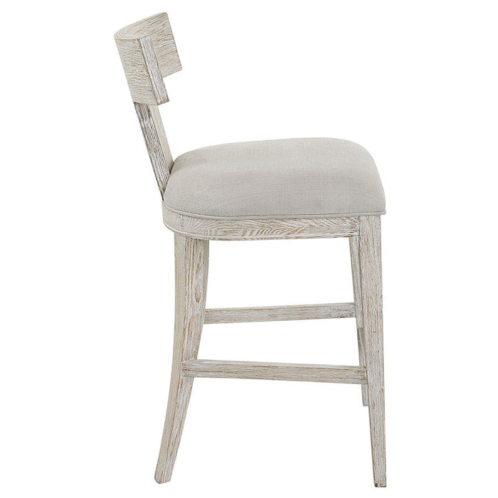 Uttermost Idris Counter Stool, White