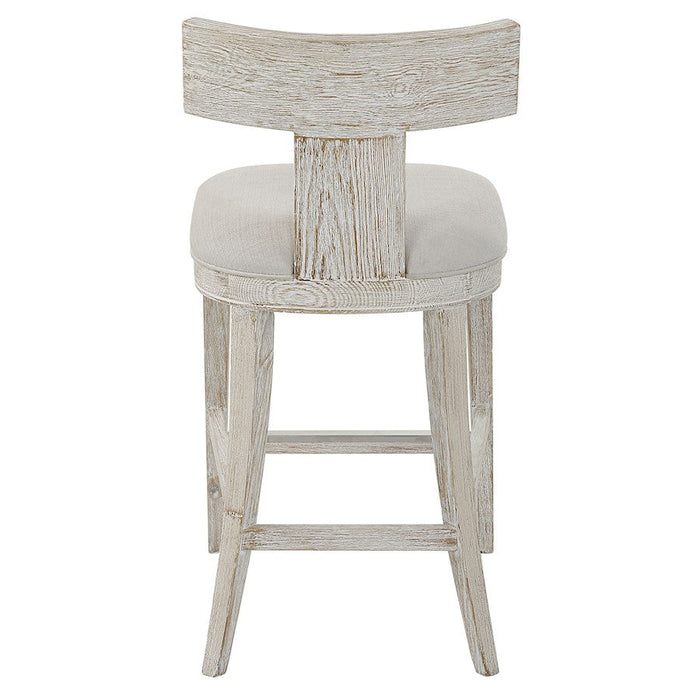 Uttermost Idris Counter Stool, White