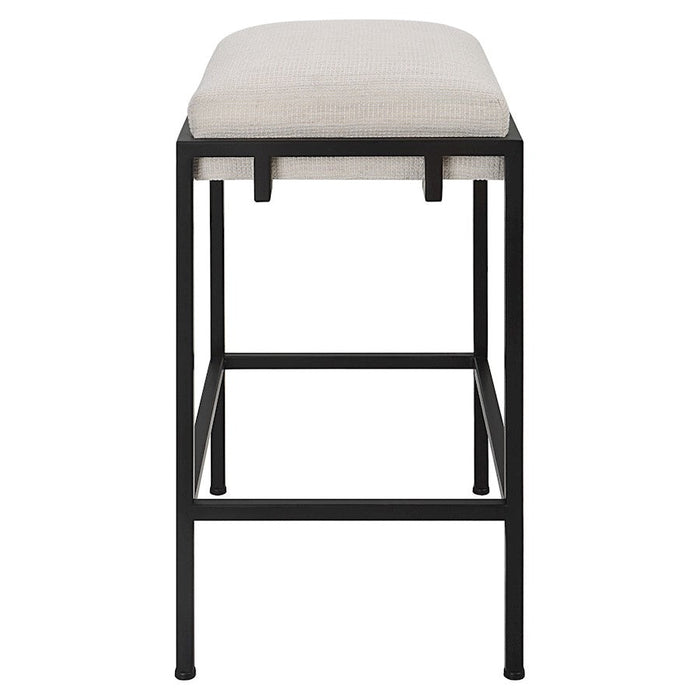 Uttermost Paradox Black Counter Stool