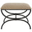 Uttermost Hacienda Plush Black Latte Small Bench - 23699