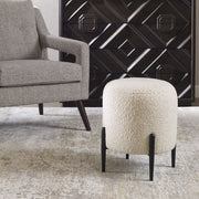 Uttermost Arles White Shearling Ottoman - 23715