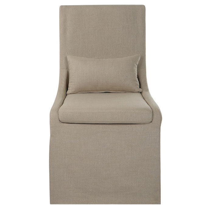 Uttermost Coley Armless Chair, Tan - 23727