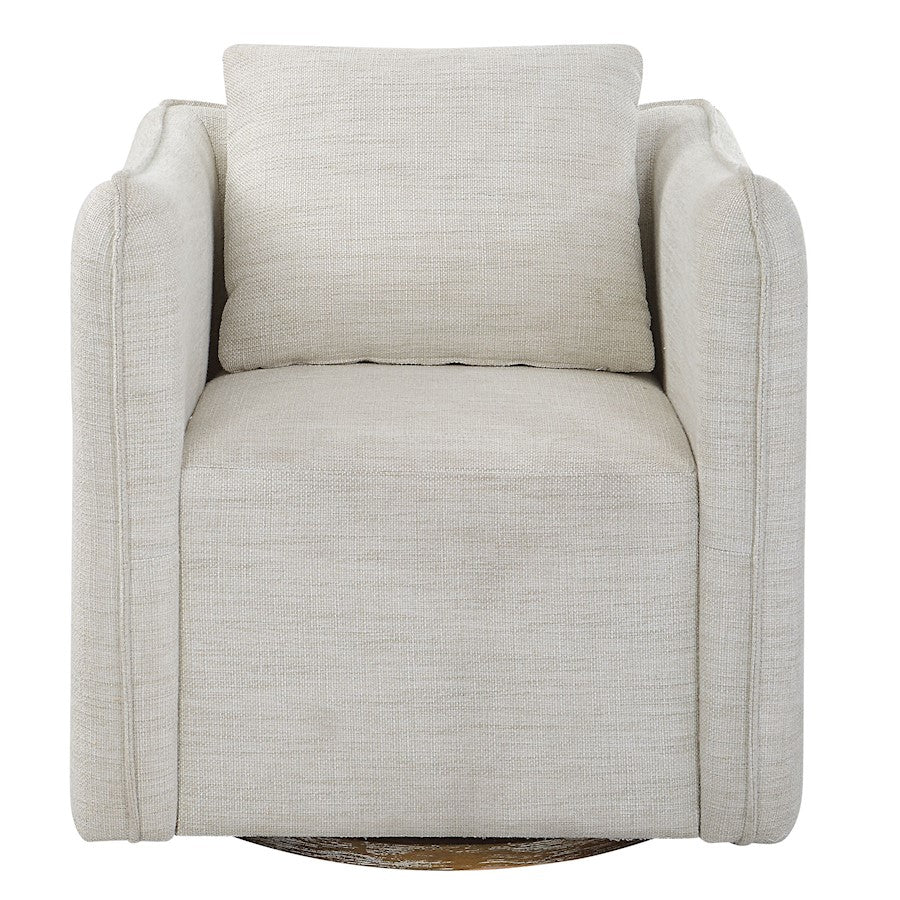 Uttermost Corben Swivel Armchair, White - 23729