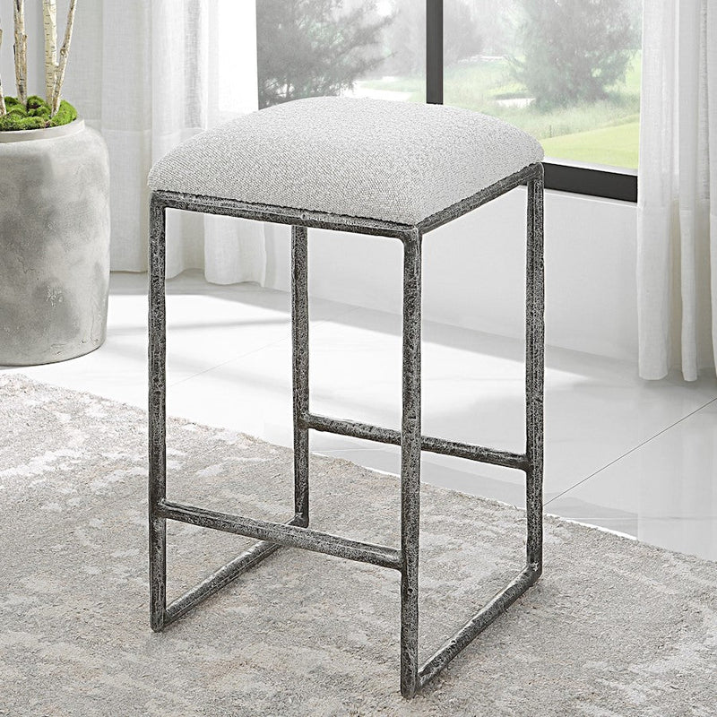 Uttermost Brisbane Counter Stool, Charcoal