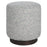 Uttermost Avila Tweed Round Ottoman, Blue/White - 23731