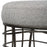 Uttermost Carnival Iron Round Accent Stool, Burnished Silver