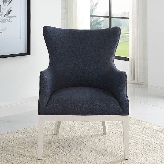 Uttermost Gordonston Blue Fabric Accent Chair