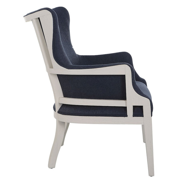 Uttermost Gordonston Blue Fabric Accent Chair