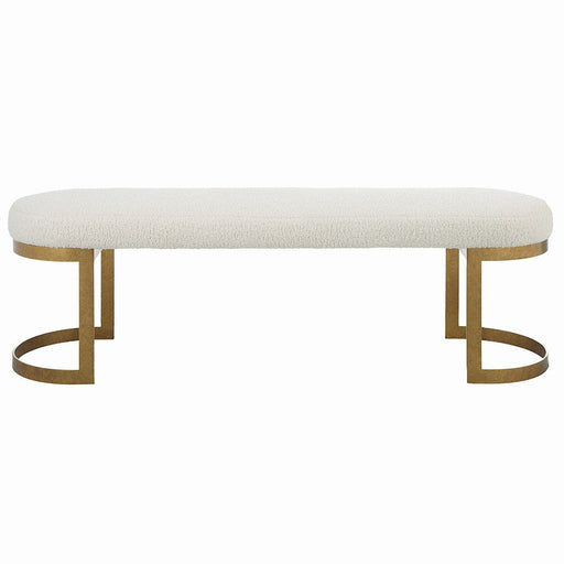 Uttermost Infinity Bench, Antique Gold Leaf - 23757