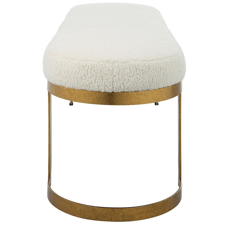 Uttermost Infinity Bench, Antique Gold Leaf