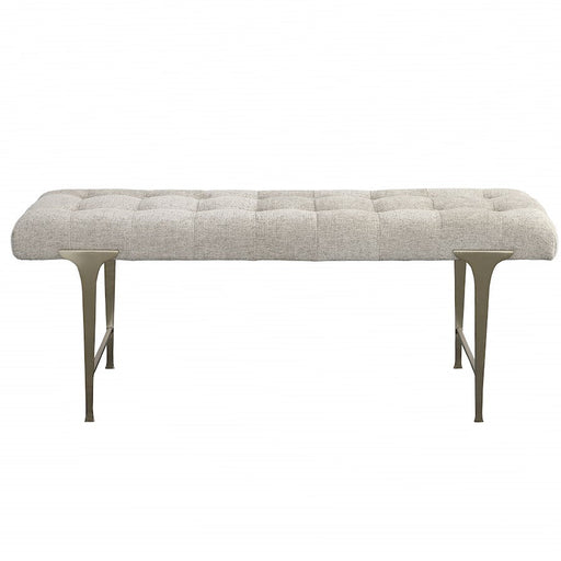 Uttermost Imperial Upholstered Gray Bench - 23765