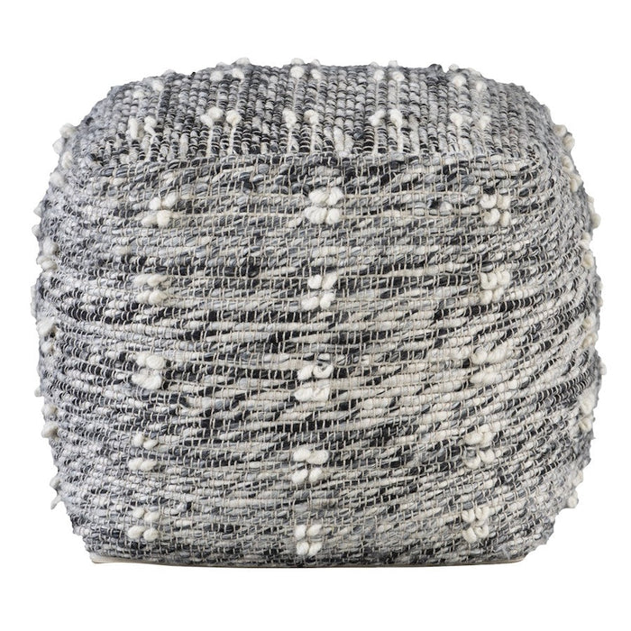 Uttermost Narol Gray Pouf - 23974