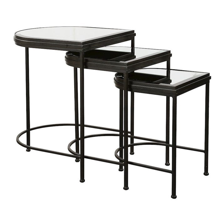 Uttermost India Black Nesting Tables, Set of 3 - 24965