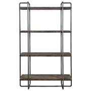 Uttermost Stilo Urban Industrial Etagere, Dark Brushed Pewter - 24970