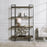 Uttermost Stilo Urban Industrial Etagere, Dark Brushed Pewter