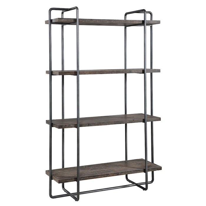 Uttermost Stilo Urban Industrial Etagere, Dark Brushed Pewter