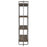 Uttermost Stilo Urban Industrial Etagere, Dark Brushed Pewter