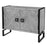 Uttermost Keyes 2 Door Gray Cabinet, Charcoal