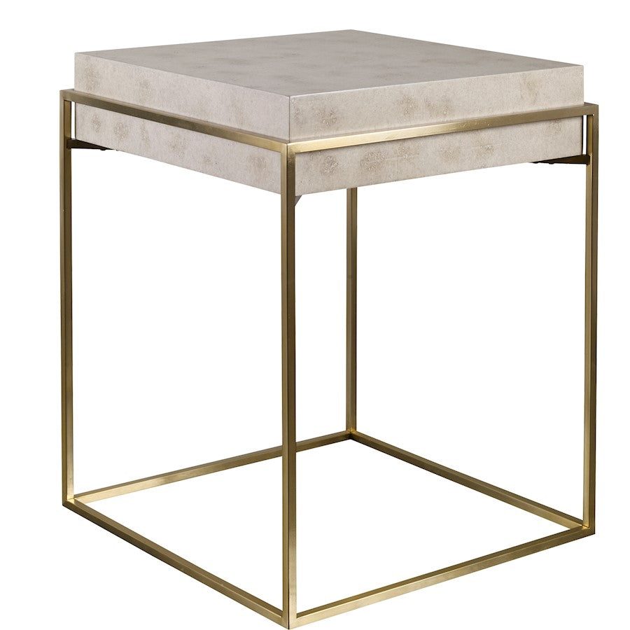 Uttermost Inda Modern Accent Table, Brushed Brass - 25100