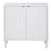 Uttermost Stockholm White 2 Door Cabinet - 25105