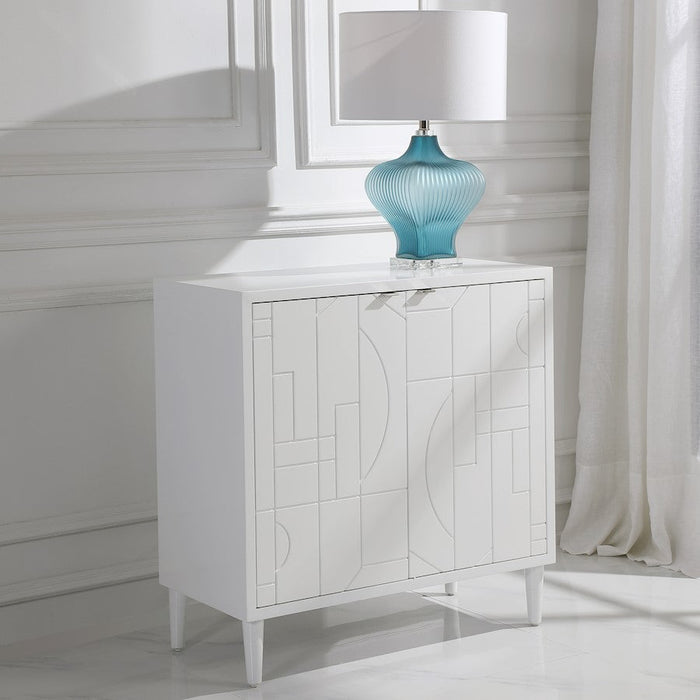 Uttermost Stockholm White 2 Door Cabinet